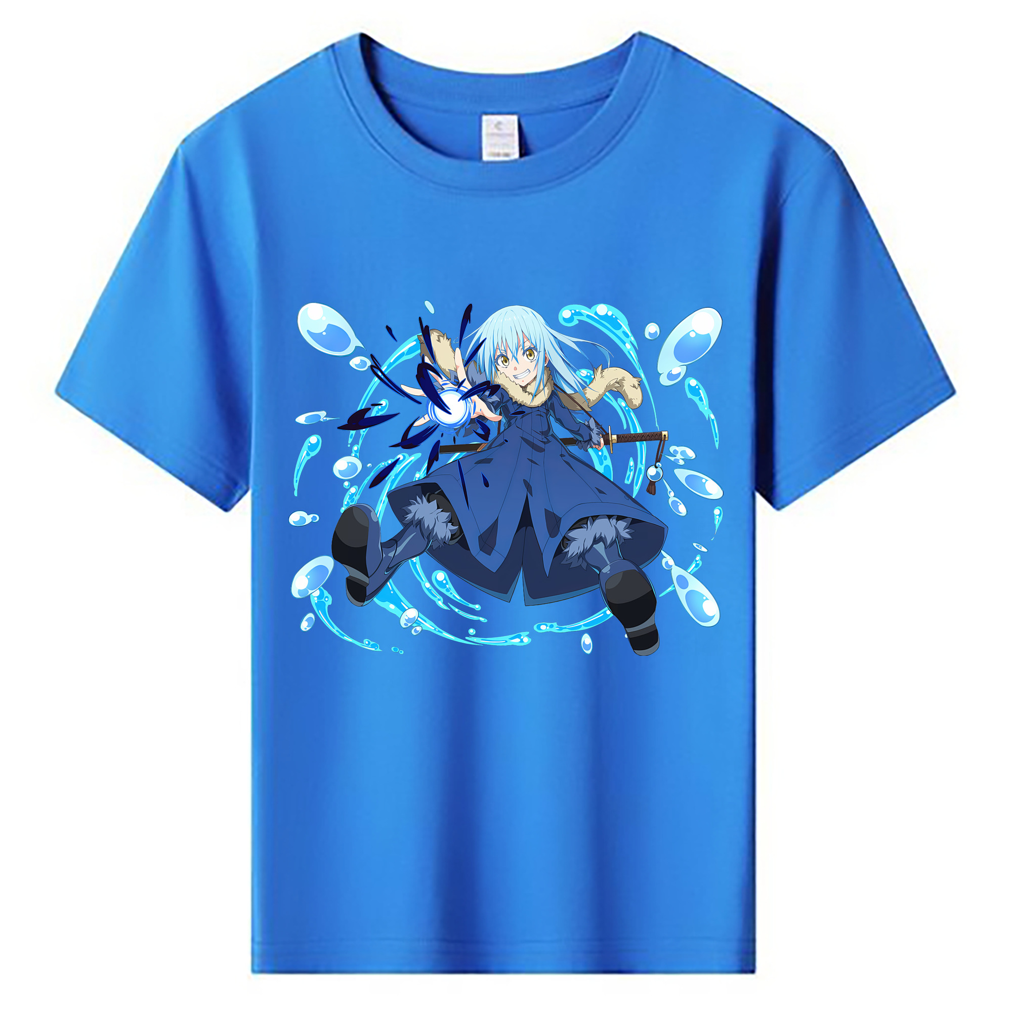 （画像用） 転スラ Regarding Reincarnated to Slime 綿100％キッズTシャツ（フロントプリント）